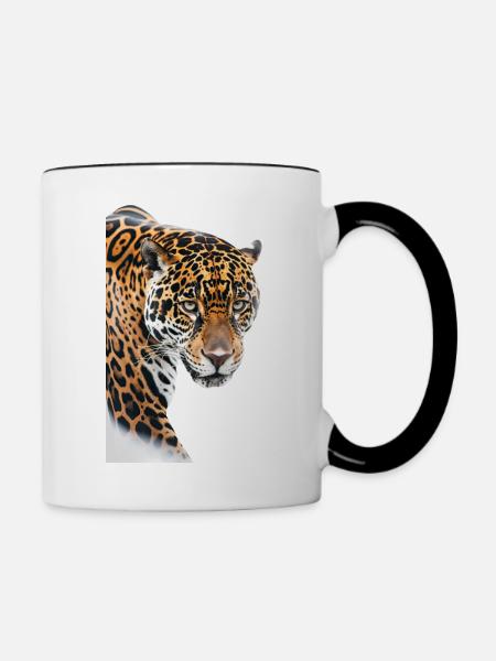 Jaguar - Tasse zweifarbig - Weiß/Schwarz