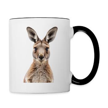 Kangaroo - Contrasting Mug - white/black - Right