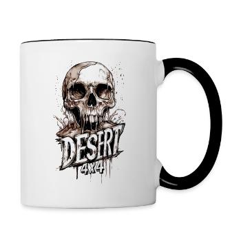 Desert Crew 4x4 Offroad - Tasse zweifarbig - Weiß/Schwarz - Rechts