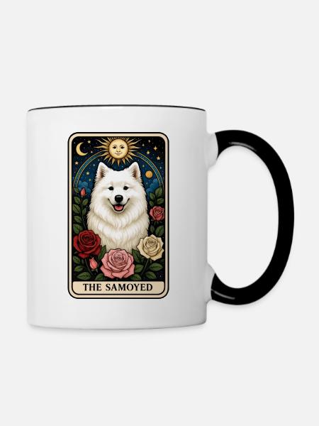Samojede - Tasse zweifarbig - Weiß/Schwarz