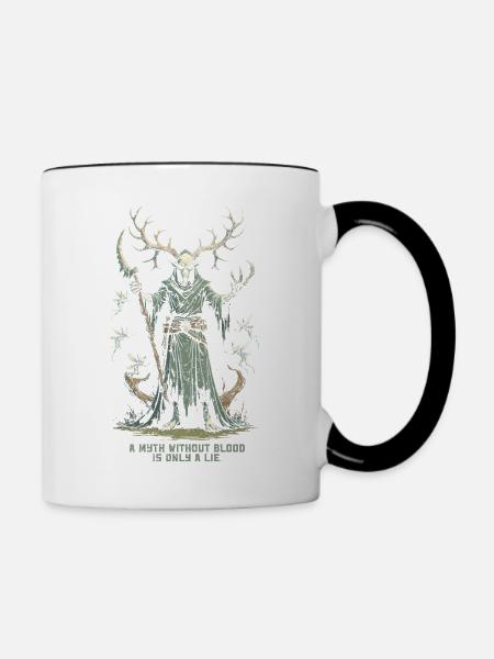 Encantado Mythologische Kreaturen - Tasse zweifarbig - Weiß/Schwarz
