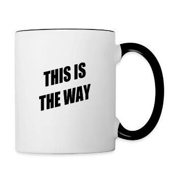 This is the Way - Tasse zweifarbig - Weiß/Schwarz - Rechts