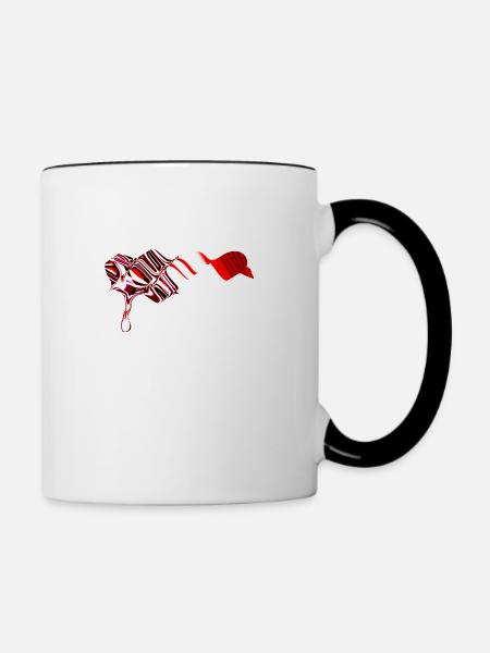 kurven symbol - Tasse zweifarbig - Weiß/Schwarz