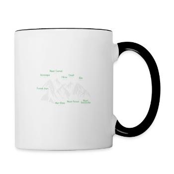 The Seven Summits - Tasse zweifarbig - Weiß/Schwarz - Rechts