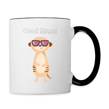 Cool Man - Contrasting Mug - white/black - Right