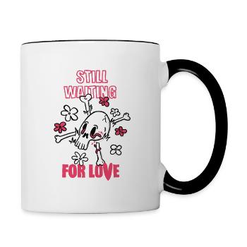 Toujours en attente d’amour - Mug contrasté - blanc/noir - Droite