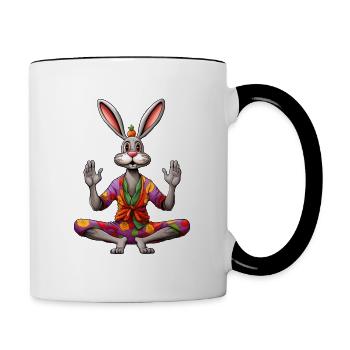 Yogi Rabbit - Contrasting Mug - white/black - Right