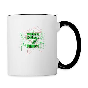 Where is my mind - Contrasting Mug - white/black - Right