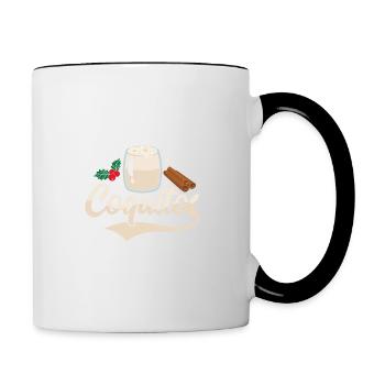 I Was Told There Would Be Coquitos Puerto Rican Ru - Contrasting Mug - white/black - Right