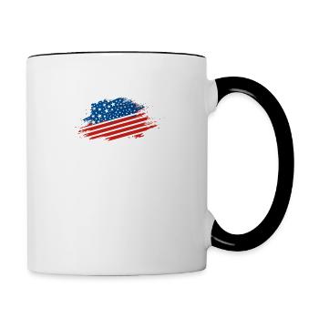 Enforce The 14TH Amendment Section 3 - Contrasting Mug - white/black - Right