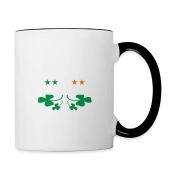 J’ai mis la femme dans des manigances - Mug contrasté - blanc/noir - Droite