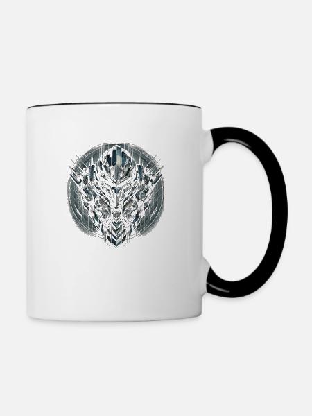 Kybernetische Avantgarde - Tasse zweifarbig - Weiß/Schwarz