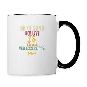 It Took Me 18 Years to Be So Cool - Contrasting Mug - white/black - Right