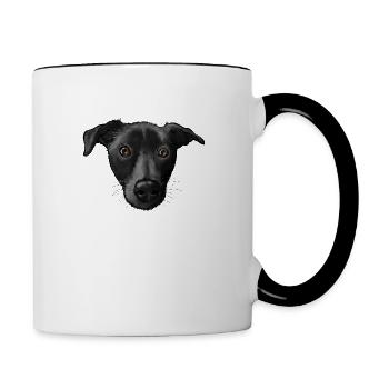 Roger 2 - Tasse zweifarbig - Weiß/Schwarz - Rechts