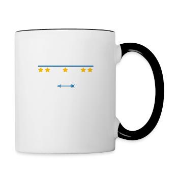 Be careful, this sweatshirt could trigger jealousy. - Contrasting Mug - white/black - Right