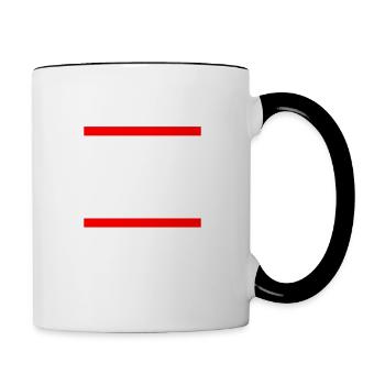 Gegen die AFD - Tasse zweifarbig - Weiß/Schwarz - Rechts