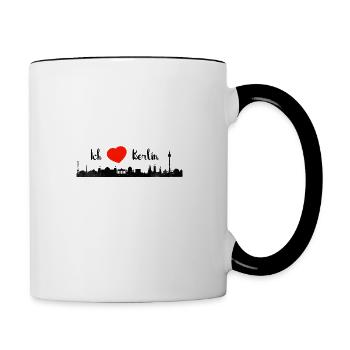 I love Berlin - Contrasting Mug - white/black - Right