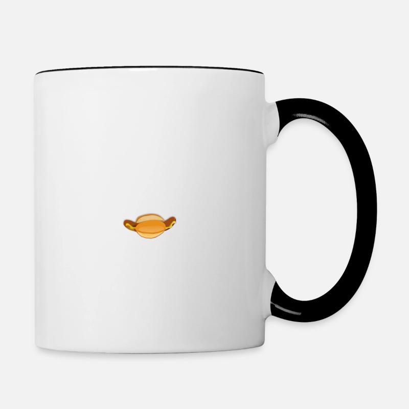 Saucisse rôtie - Mug contrasté - blanc/noir