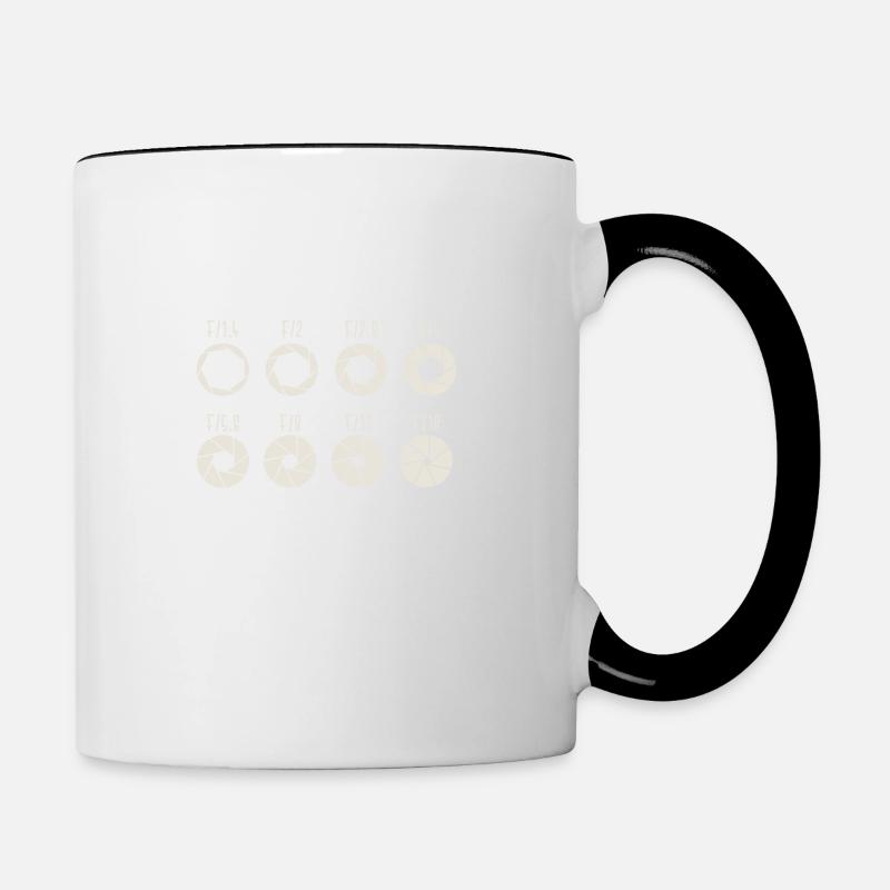 Aperture Aperture Mirror Reflex Gift - Mug contrasté - blanc/noir
