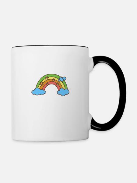 Kinder - Tasse zweifarbig - Weiß/Schwarz