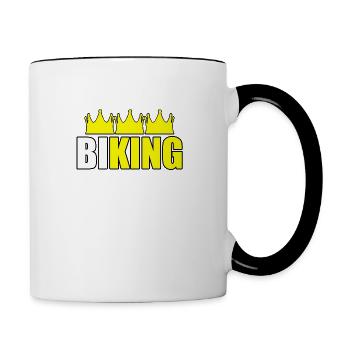 Biking - Tasse zweifarbig - Weiß/Schwarz - Rechts