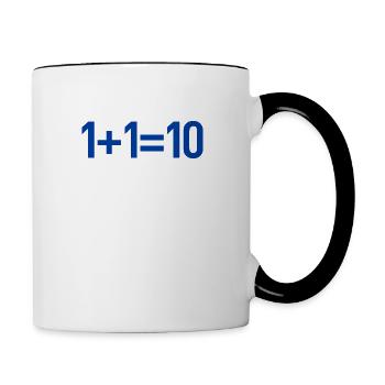Programmierer - Tasse zweifarbig - Weiß/Schwarz - Rechts