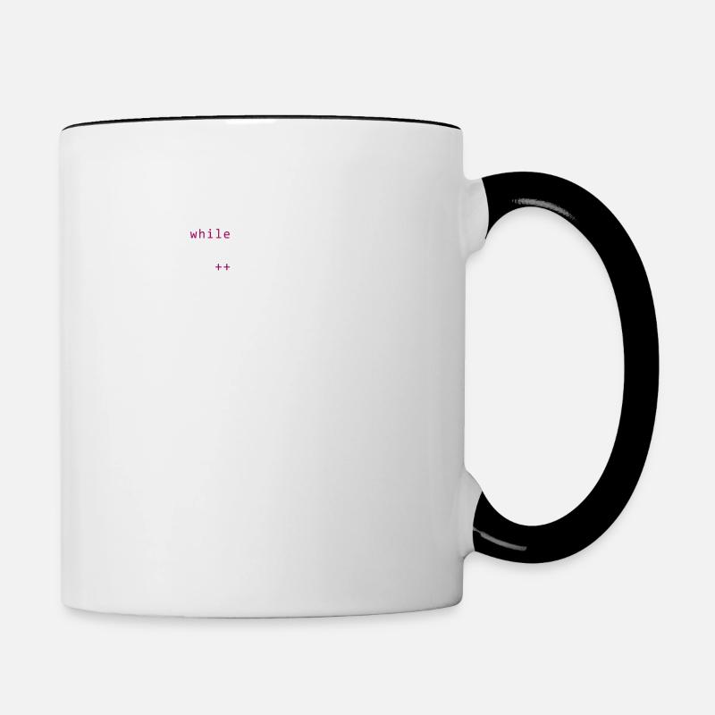 Code vivant - Mug contrasté - blanc/noir