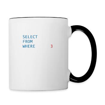 Code finger - Contrasting Mug - white/black - Right