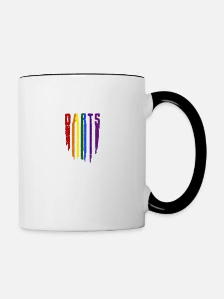 Darts Dart-WM Dart - Tasse zweifarbig - Weiß/Schwarz