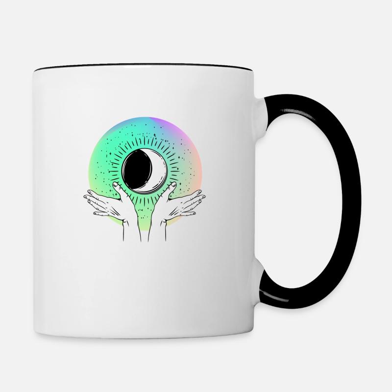 🌒Soleil Moon in your hands🌒 - Contrasting Mug - white/black