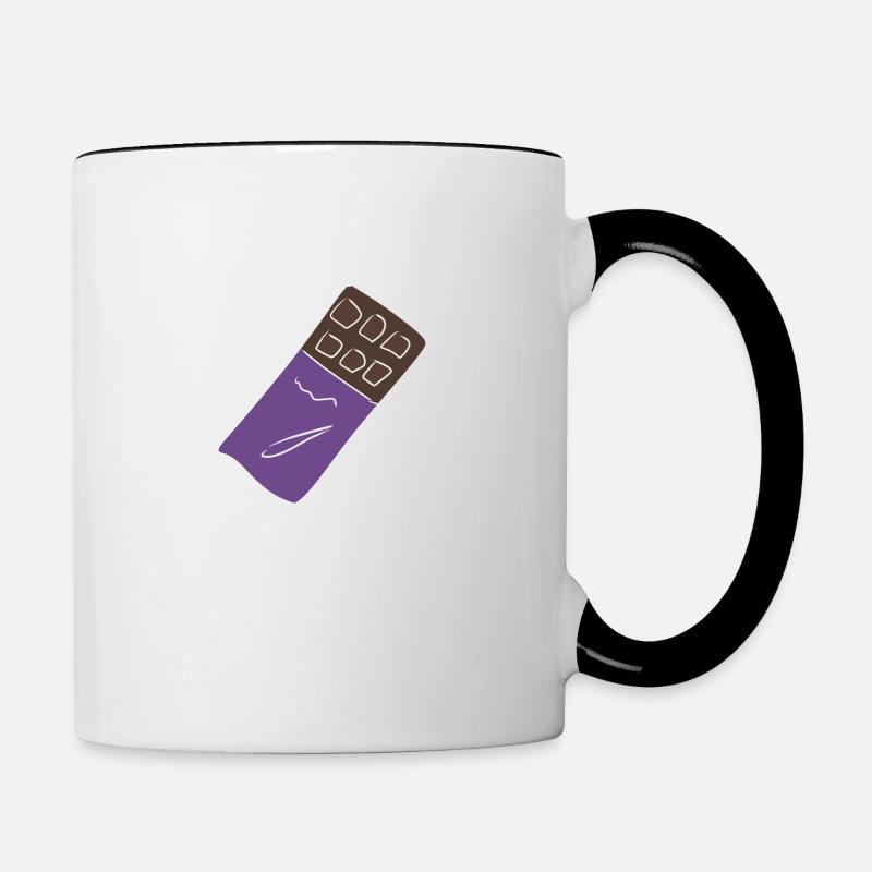 chocolat chocolat - Mug contrasté - blanc/noir