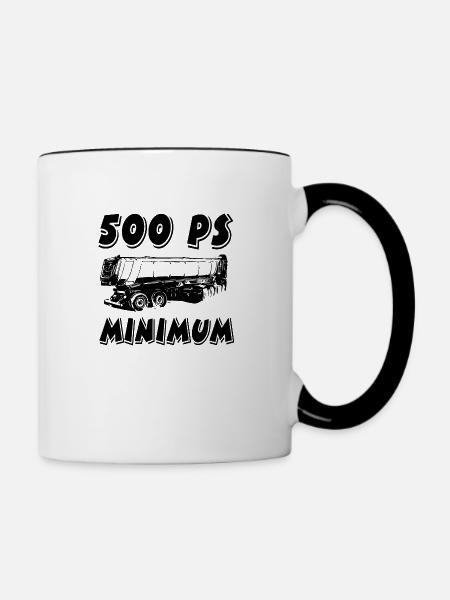 Truck - Tasse zweifarbig - Weiß/Schwarz