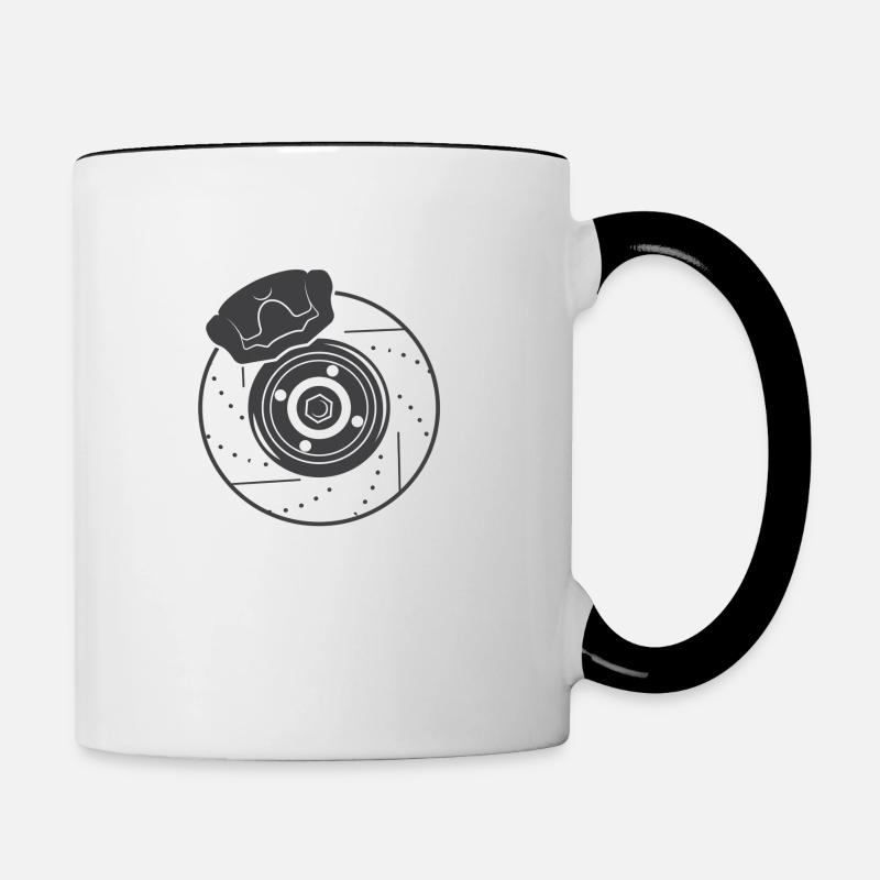 Bremsanlage - Tasse zweifarbig - Weiß/Schwarz