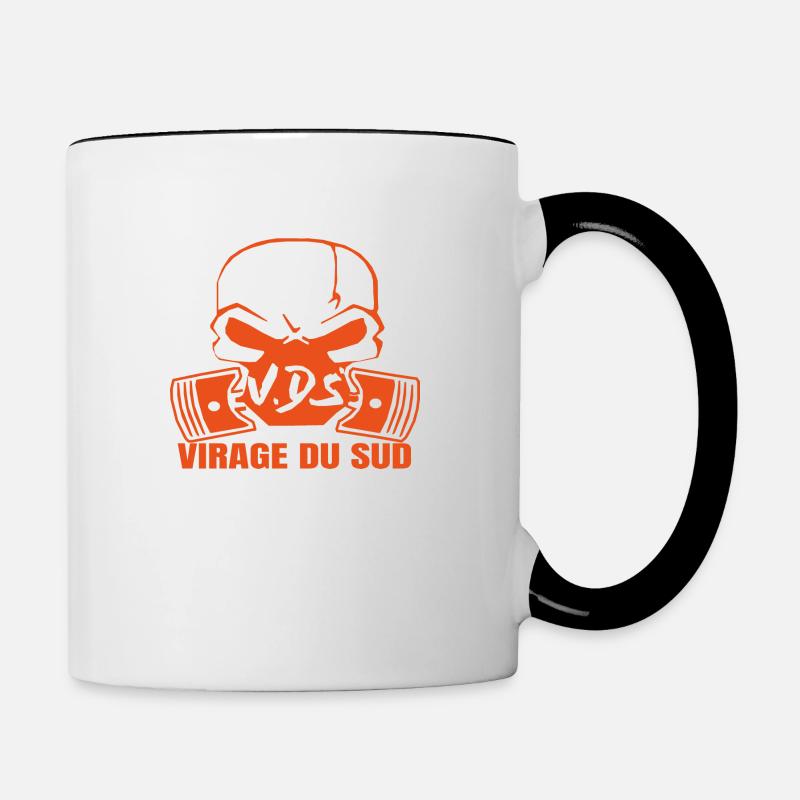 VIRAGE DU SUD - Mug contrasté - blanc/noir