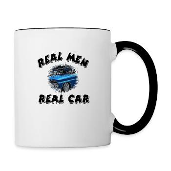 Voiture - Mug contrasté - blanc/noir - Droite