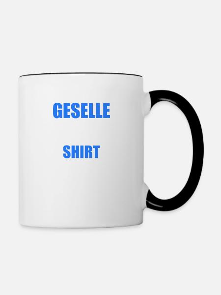 Gesellenbrief Abschluss Geselle 2022 - Tasse zweifarbig - Weiß/Schwarz