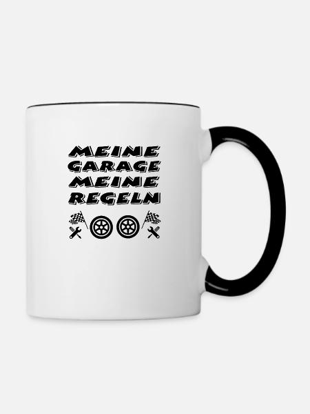 Garage - Tasse zweifarbig - Weiß/Schwarz