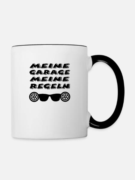 Garage - Tasse zweifarbig - Weiß/Schwarz