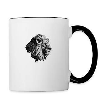 LION - Tasse zweifarbig - Weiß/Schwarz - Rechts