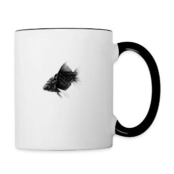 KOI - Tasse zweifarbig - Weiß/Schwarz - Rechts