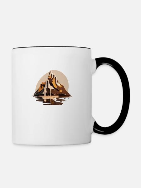 SURREAL - Tasse zweifarbig - Weiß/Schwarz