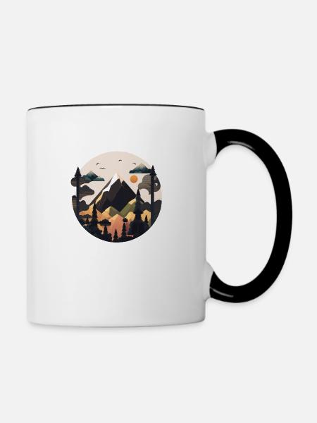 SURREAL - Tasse zweifarbig - Weiß/Schwarz