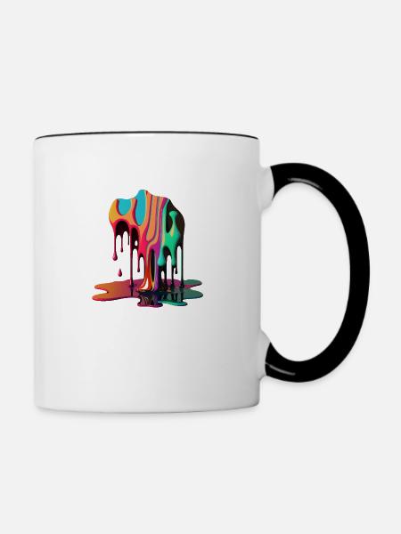 DRIPPY - Tasse zweifarbig - Weiß/Schwarz
