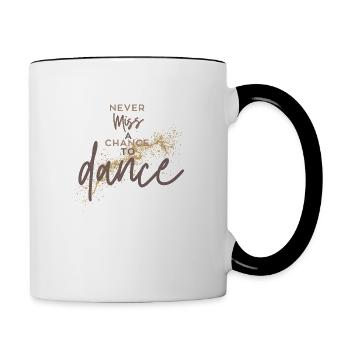 Dancing Dancer Dancing Saying Dance Saying Dance - Contrasting Mug - white/black - Right
