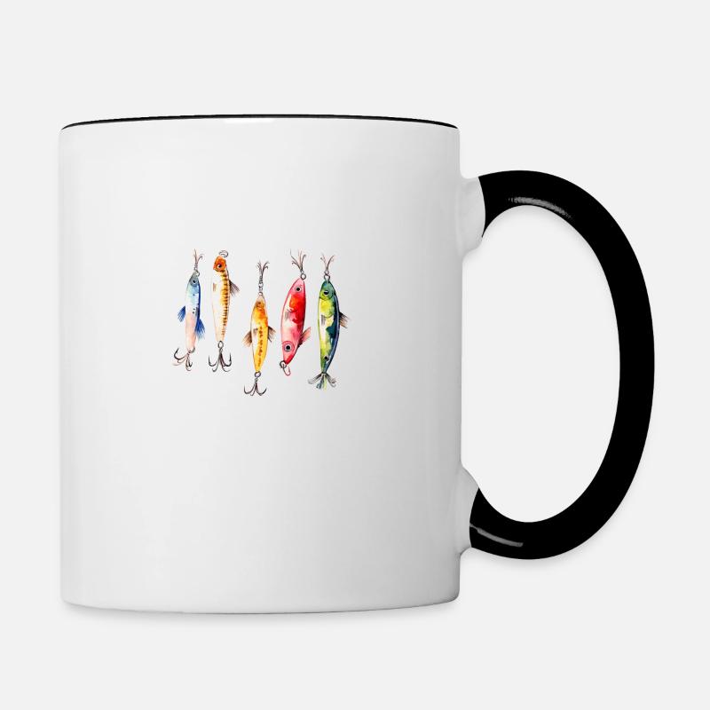 Hameçon - Mug contrasté - blanc/noir