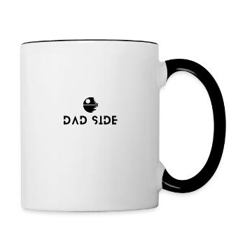 Collection - "Dad Side Death Start" - Black design - Mug contrasté - blanc/noir - Droite