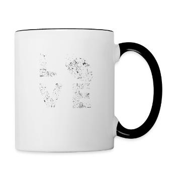 Rugby Love - Contrasting Mug - white/black - Right