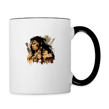 Conan le barbare - Mug contrasté - blanc/noir - Droite
