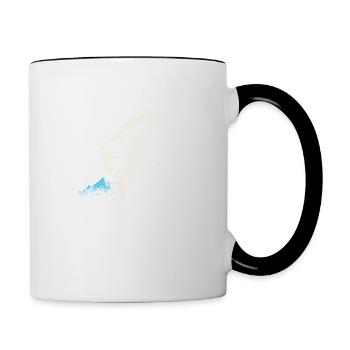 Lion - Mug contrasté - blanc/noir - Droite