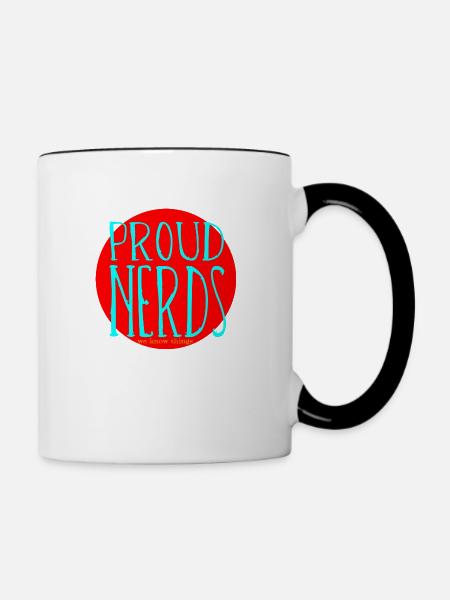 Proud Nerds - Tasse zweifarbig - Weiß/Schwarz